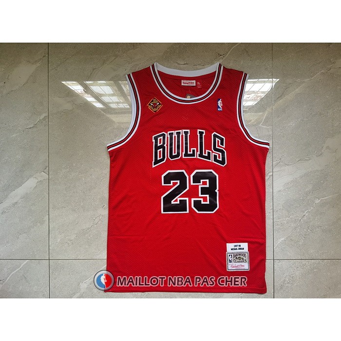 Maillot Chicago Bulls Michael Jordan NO 23 Mitchell & Ness 1997-98 Rouge